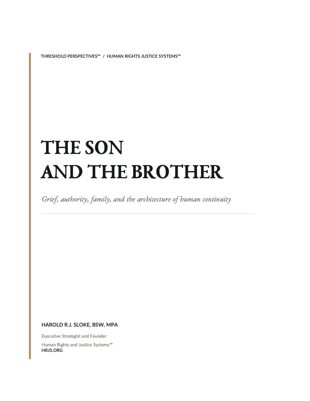Cover of The Son and the Brother by Harold R. J. Sloke