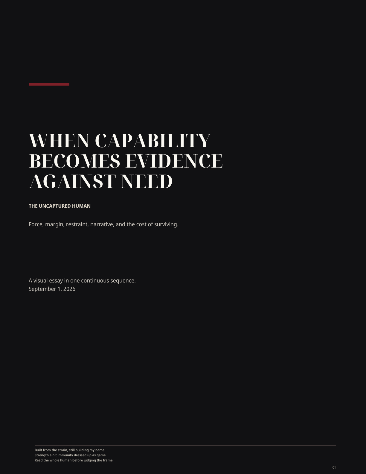 Cover of When Capability Becomes Evidence Against Need